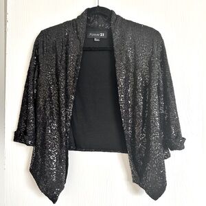 Black Sequin Cover Up